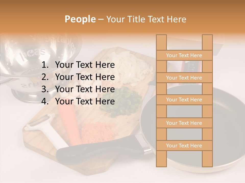 Diced Knife Prepared PowerPoint Template
