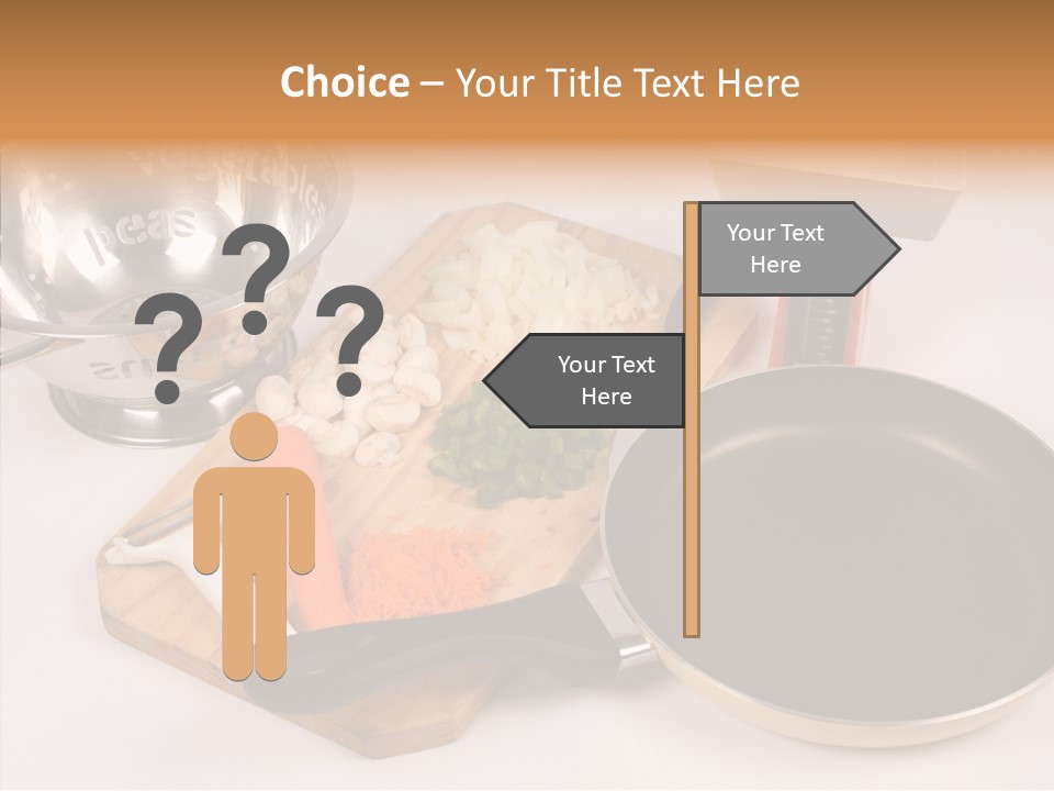 Diced Knife Prepared PowerPoint Template