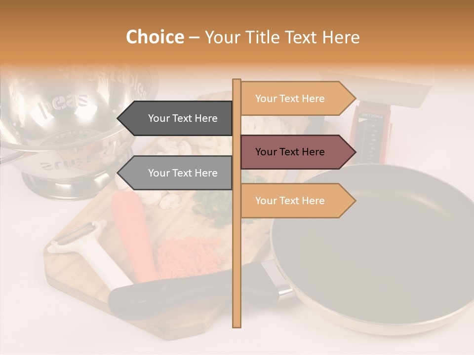 Diced Knife Prepared PowerPoint Template