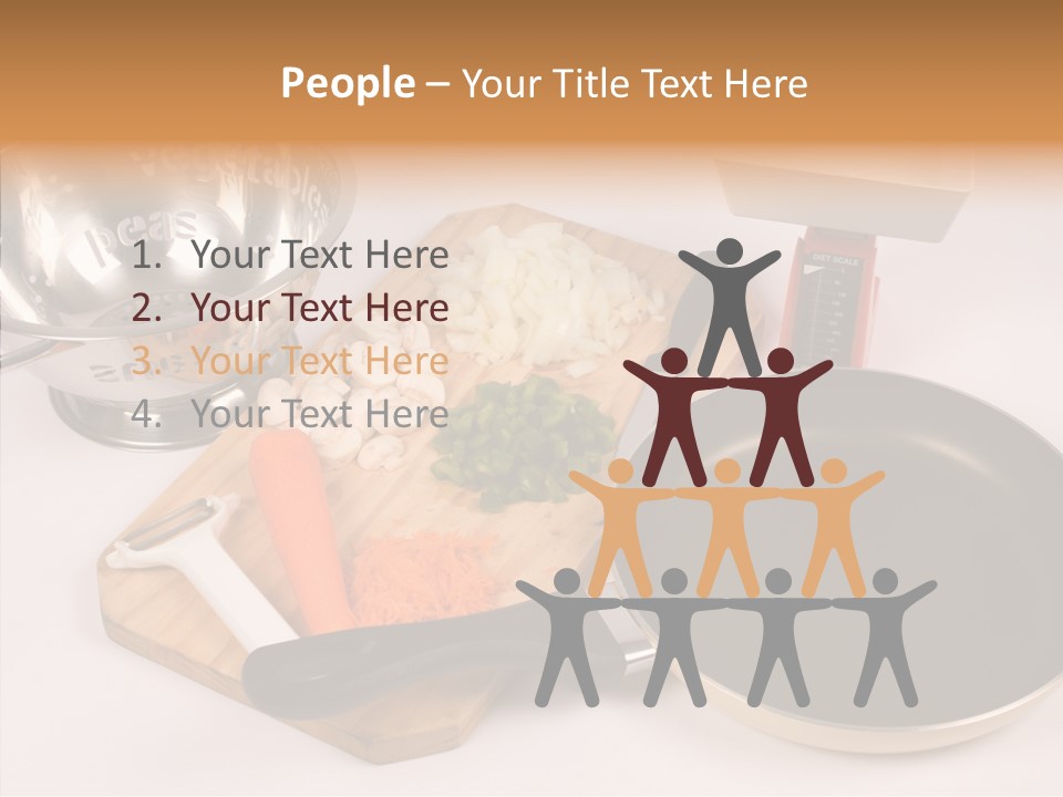 Diced Knife Prepared PowerPoint Template