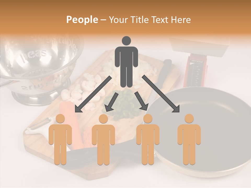 Diced Knife Prepared PowerPoint Template