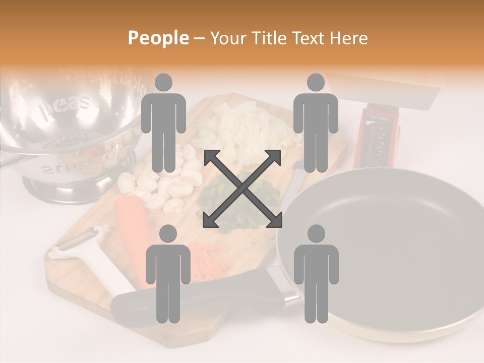 Diced Knife Prepared PowerPoint Template