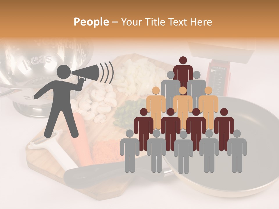 Diced Knife Prepared PowerPoint Template