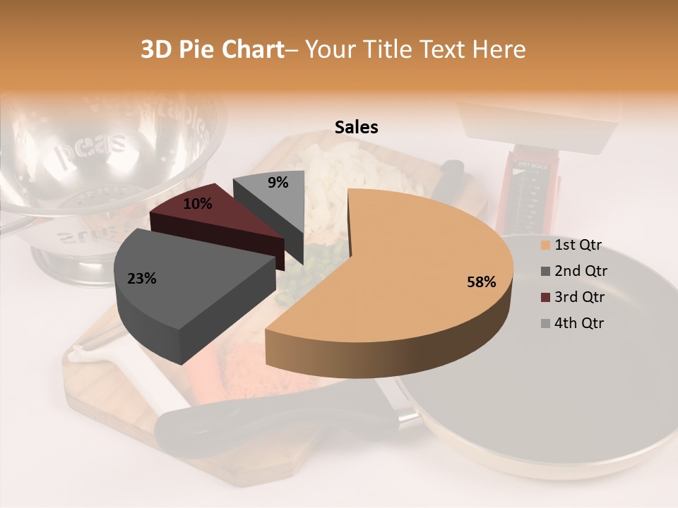 Diced Knife Prepared PowerPoint Template