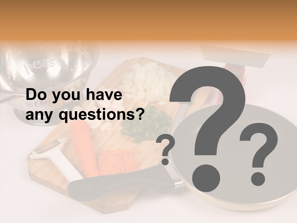 Diced Knife Prepared PowerPoint Template