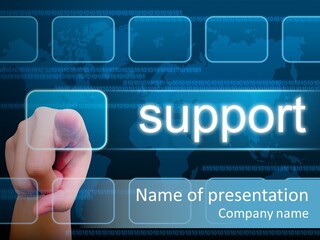 World Service Communication PowerPoint Template