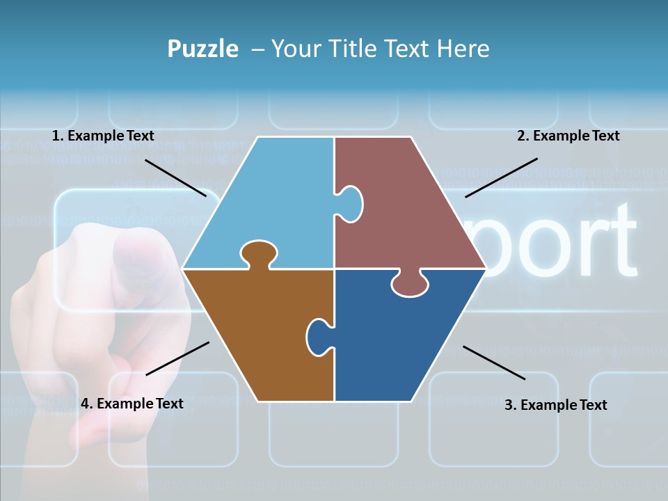 World Service Communication PowerPoint Template