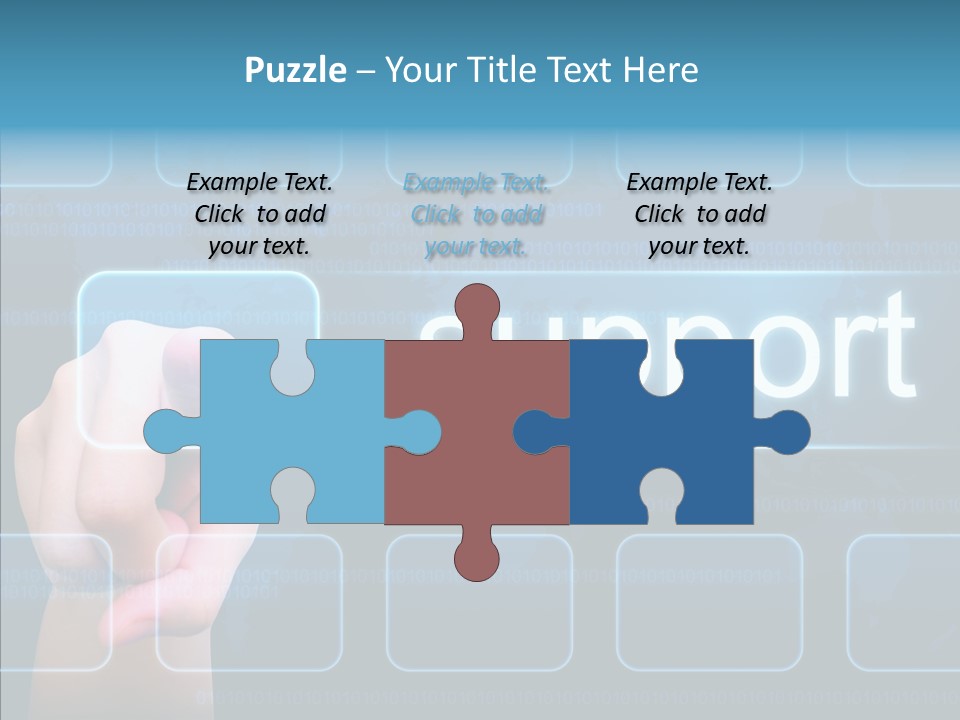 World Service Communication PowerPoint Template