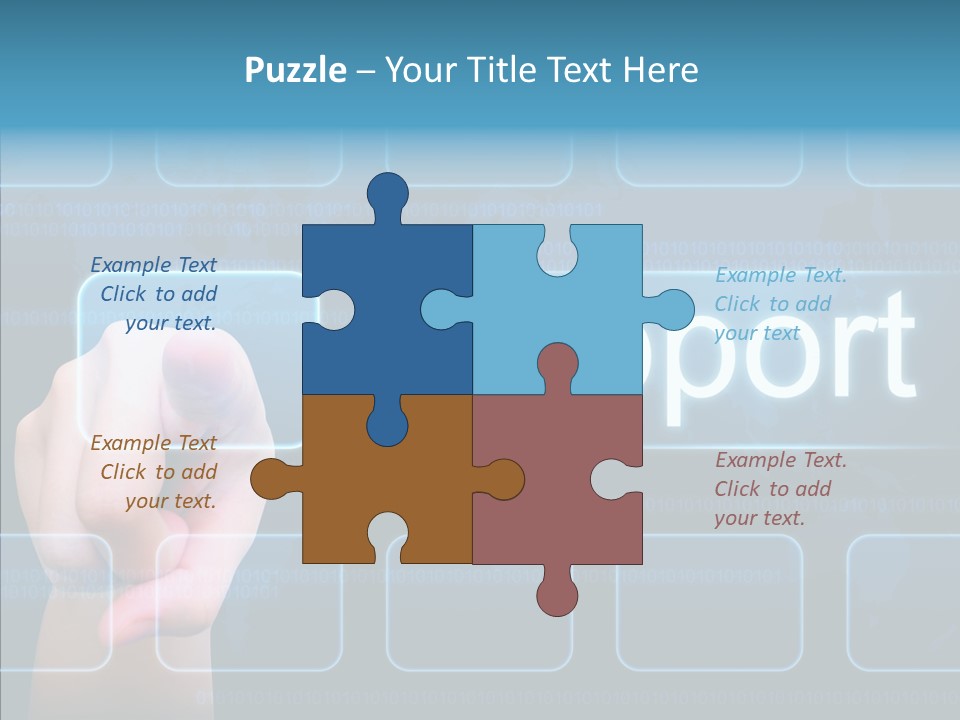 World Service Communication PowerPoint Template