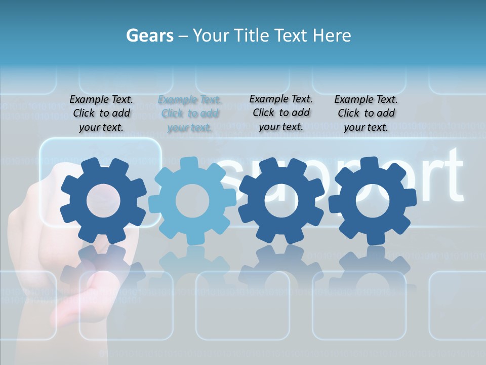 World Service Communication PowerPoint Template