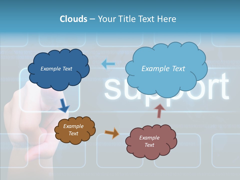 World Service Communication PowerPoint Template