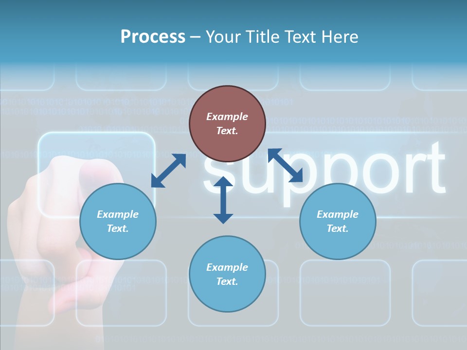 World Service Communication PowerPoint Template