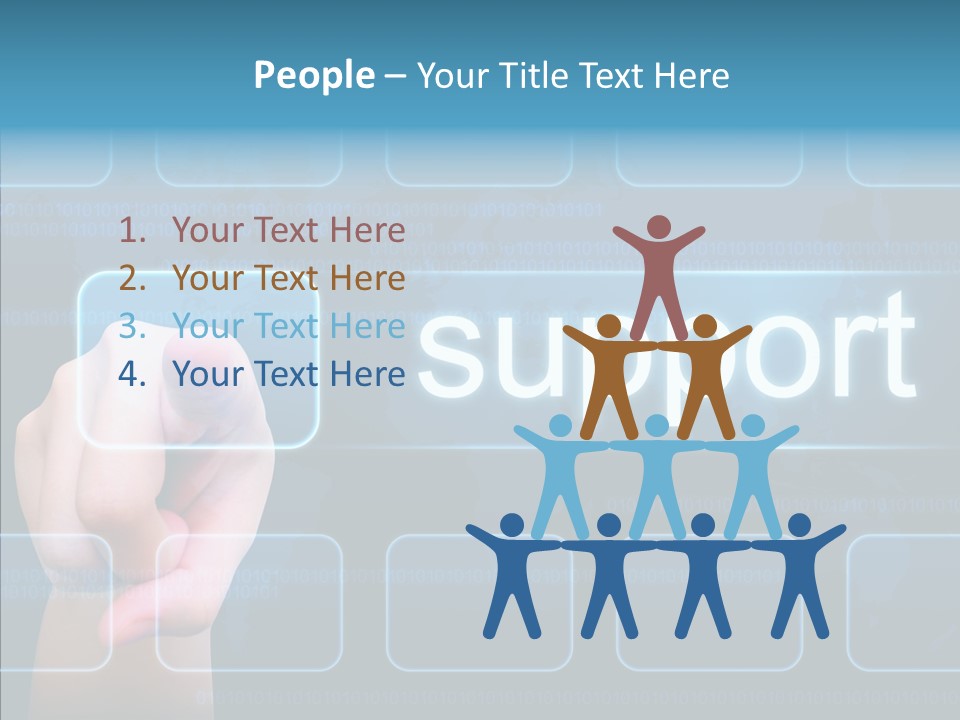 World Service Communication PowerPoint Template