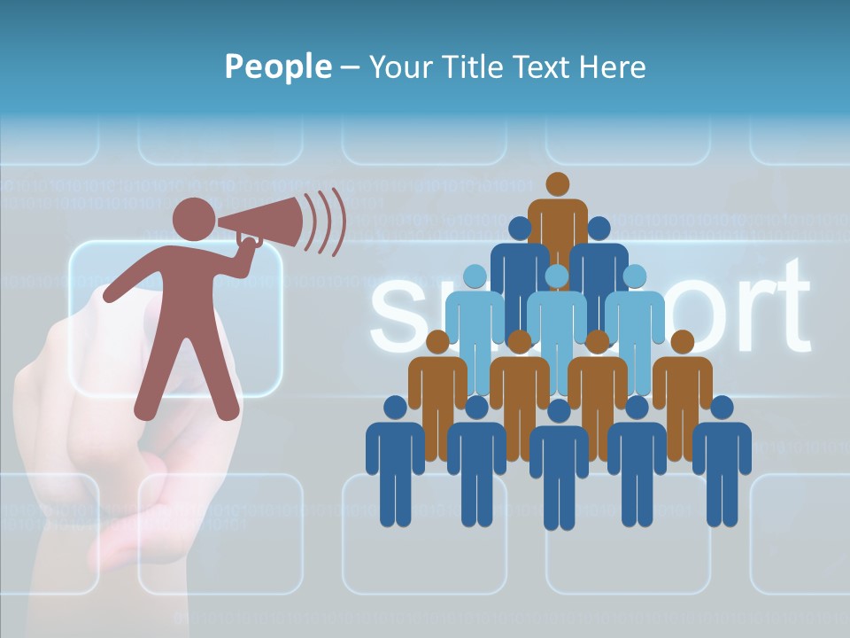 World Service Communication PowerPoint Template