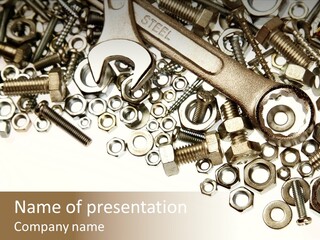 Nut Threaded Background PowerPoint Template