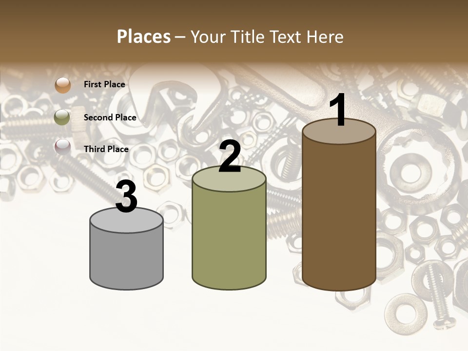 Nut Threaded Background PowerPoint Template