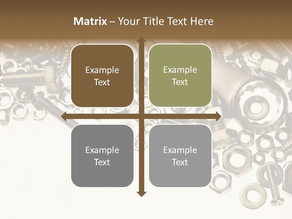 Nut Threaded Background PowerPoint Template