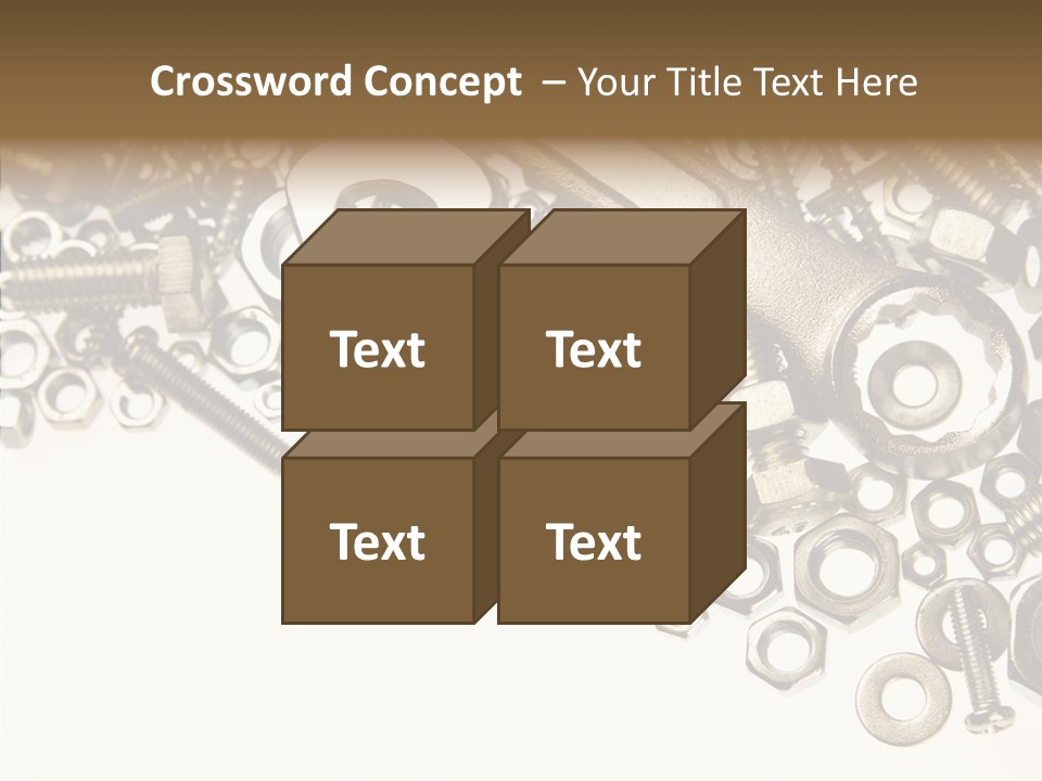 Nut Threaded Background PowerPoint Template