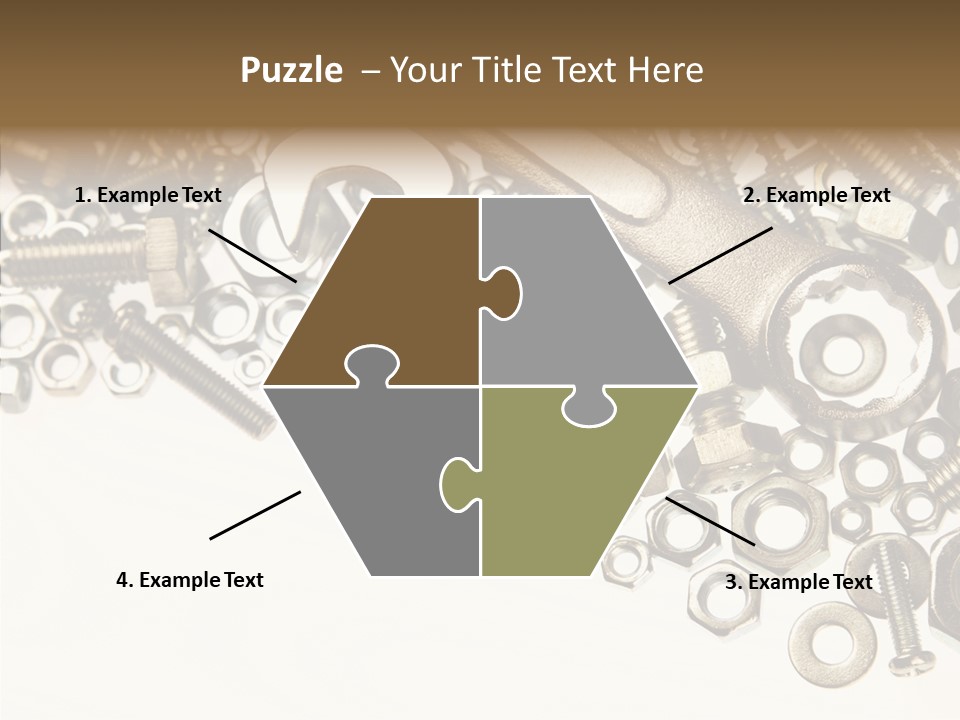 Nut Threaded Background PowerPoint Template