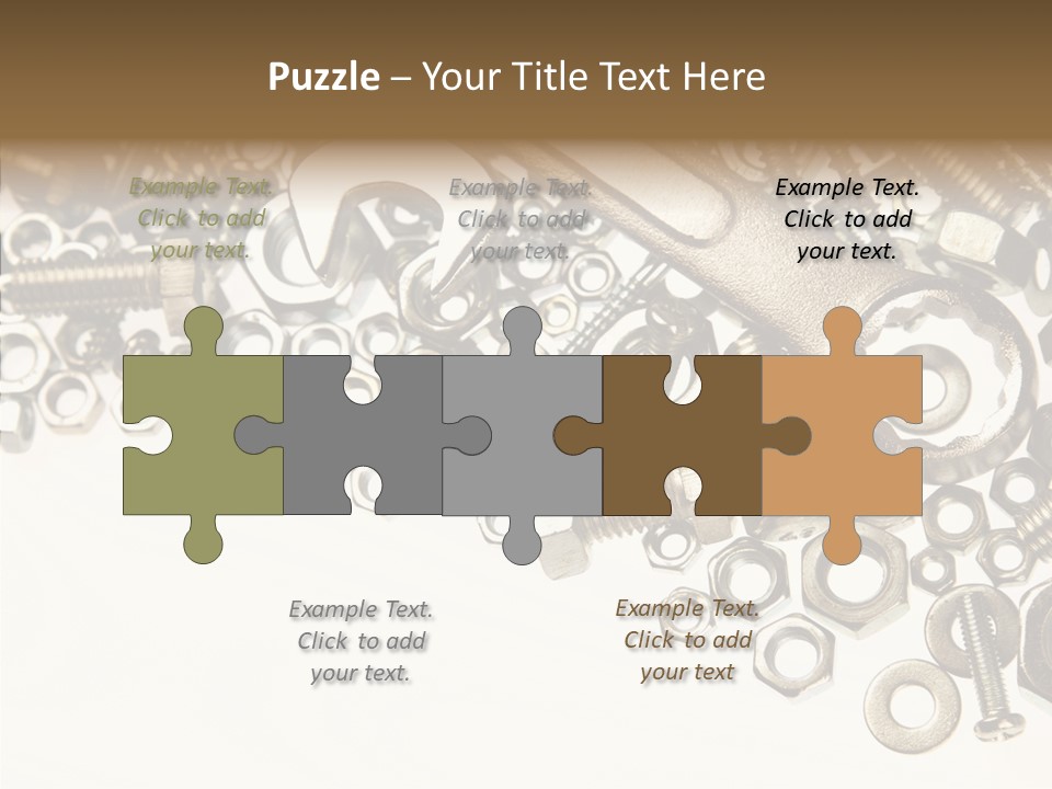 Nut Threaded Background PowerPoint Template