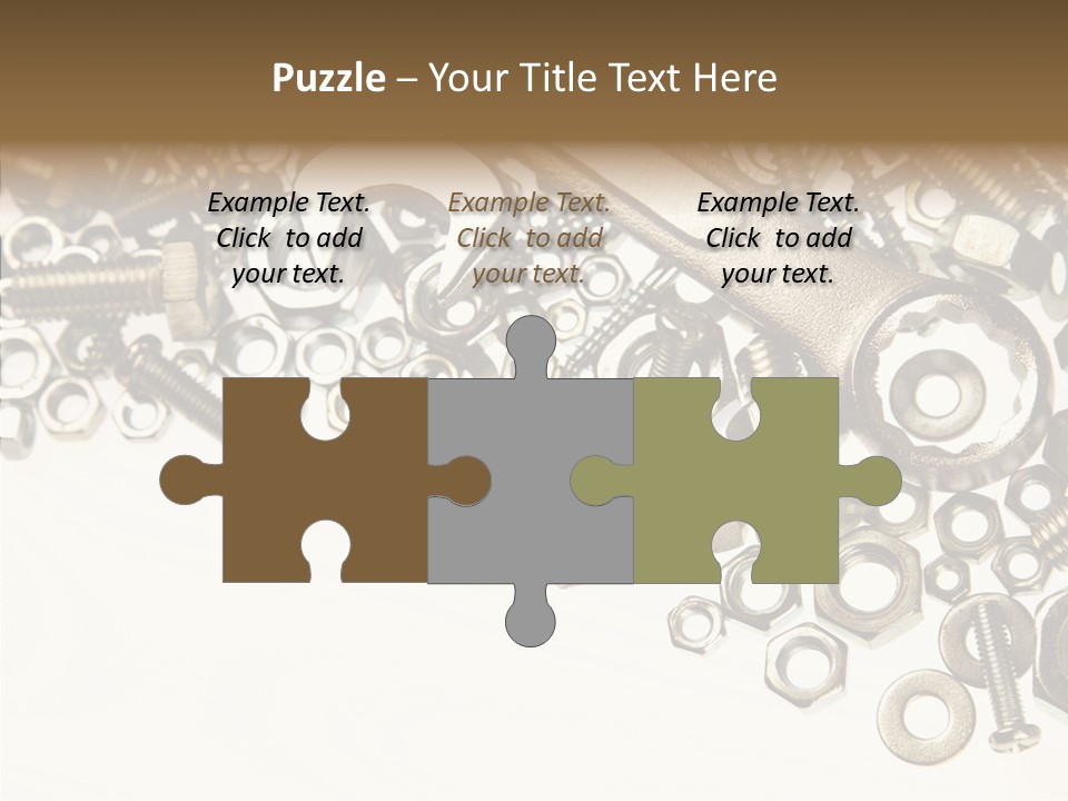 Nut Threaded Background PowerPoint Template