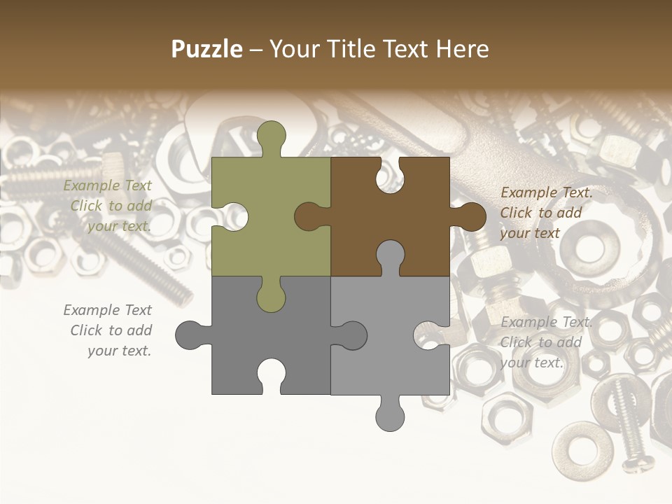 Nut Threaded Background PowerPoint Template