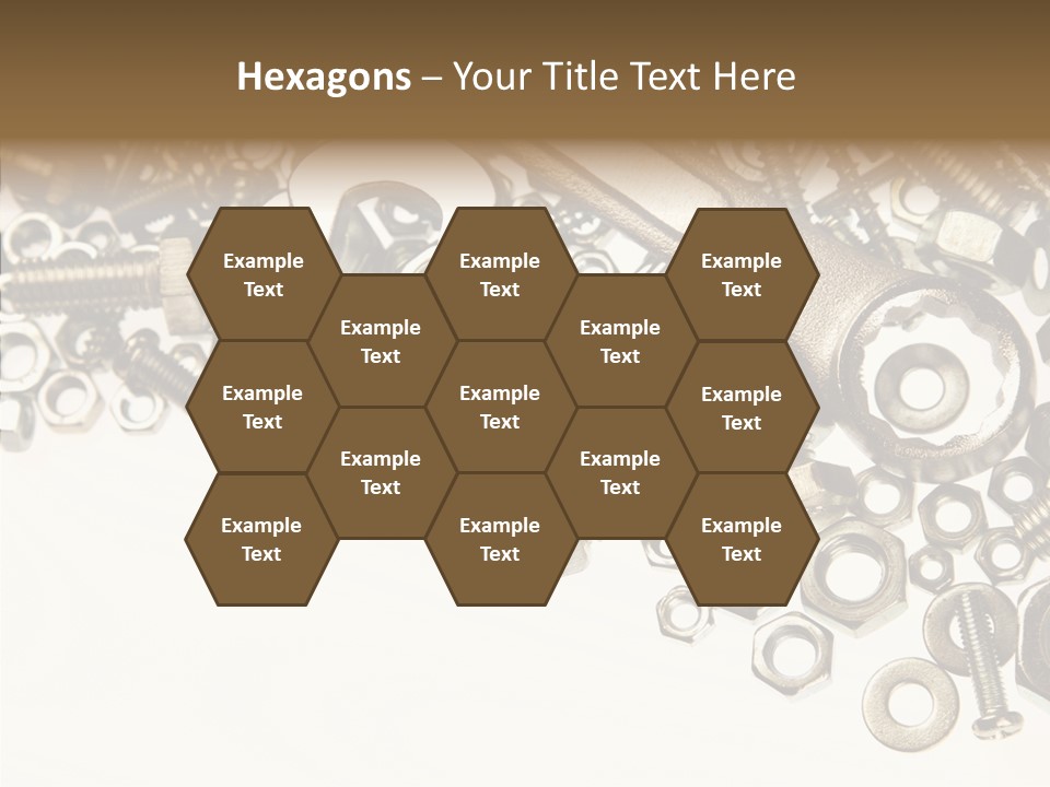 Nut Threaded Background PowerPoint Template