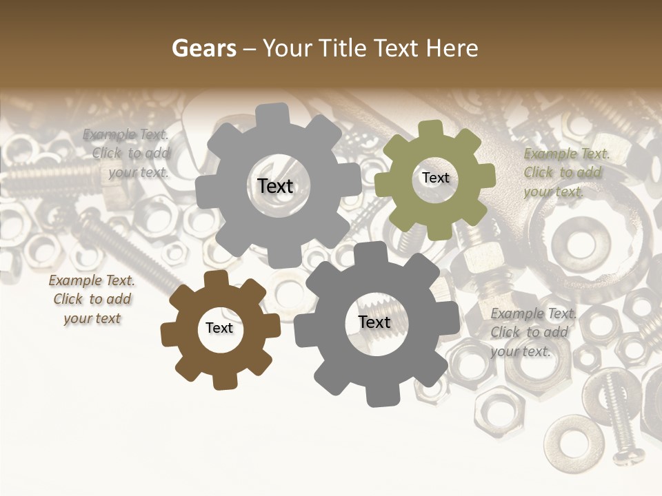 Nut Threaded Background PowerPoint Template