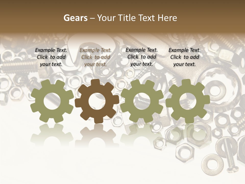 Nut Threaded Background PowerPoint Template