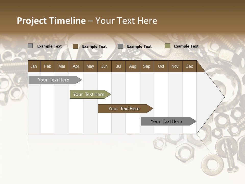 Nut Threaded Background PowerPoint Template