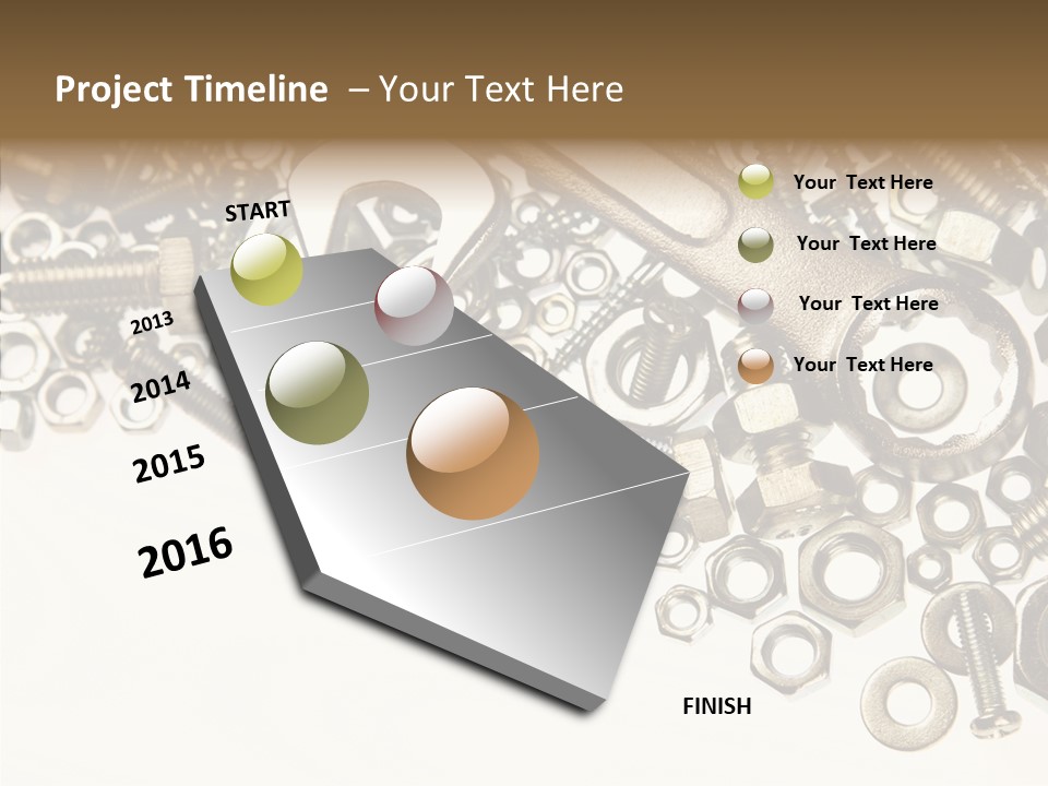 Nut Threaded Background PowerPoint Template