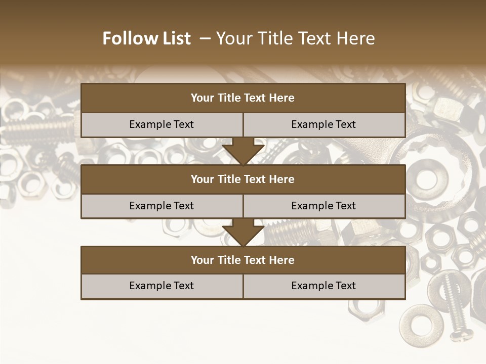 Nut Threaded Background PowerPoint Template