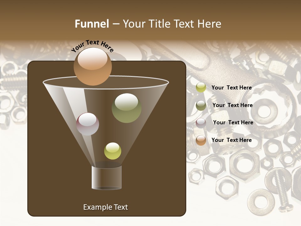 Nut Threaded Background PowerPoint Template