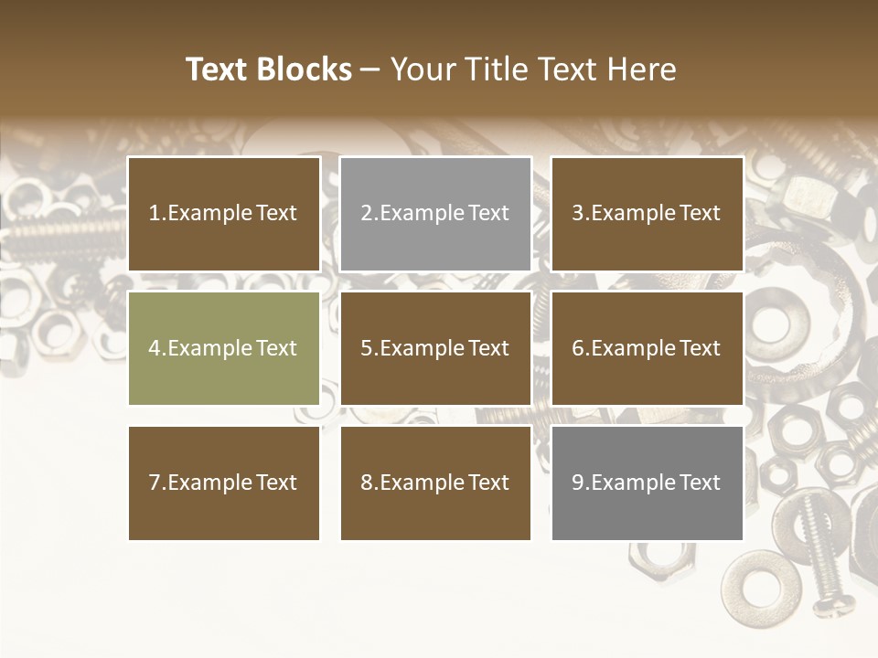 Nut Threaded Background PowerPoint Template