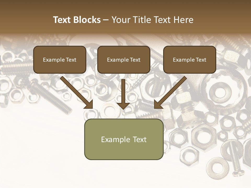 Nut Threaded Background PowerPoint Template
