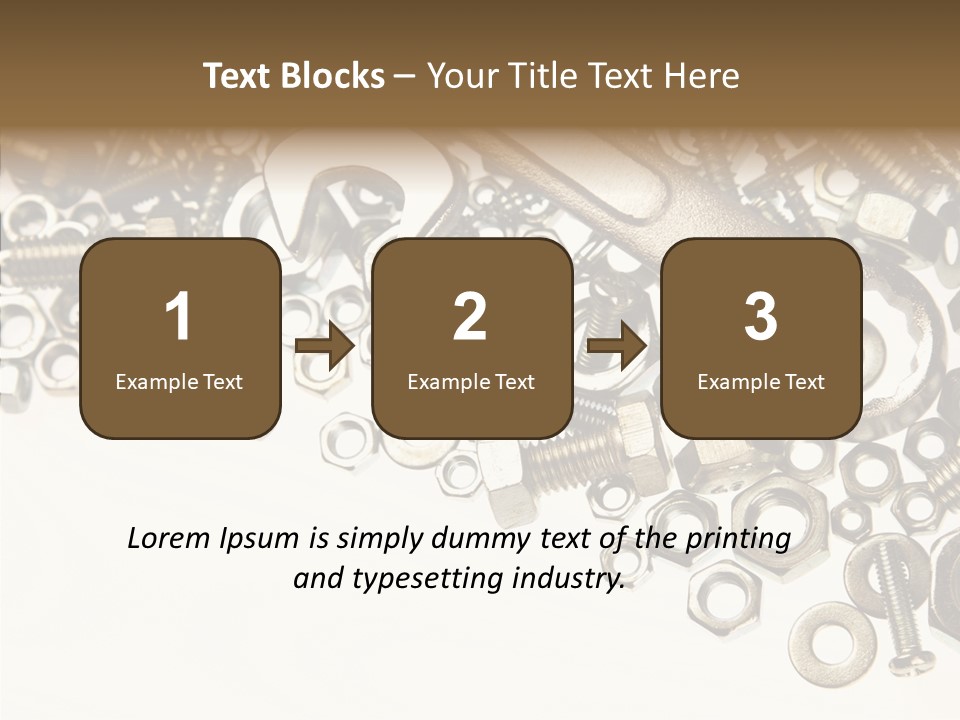 Nut Threaded Background PowerPoint Template