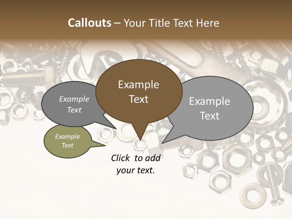 Nut Threaded Background PowerPoint Template
