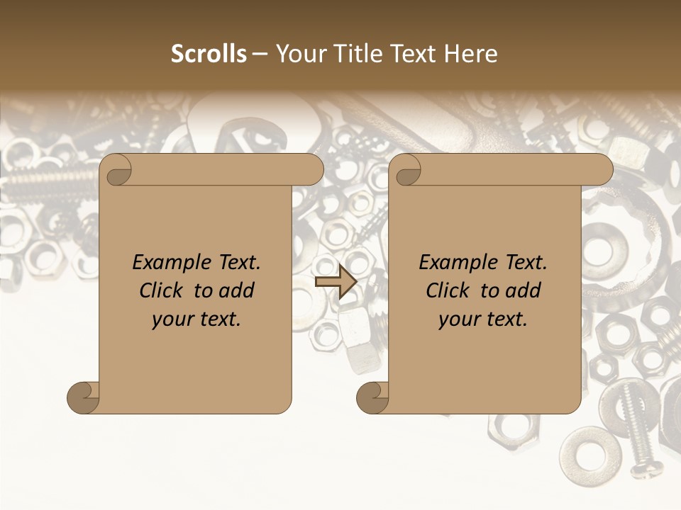 Nut Threaded Background PowerPoint Template