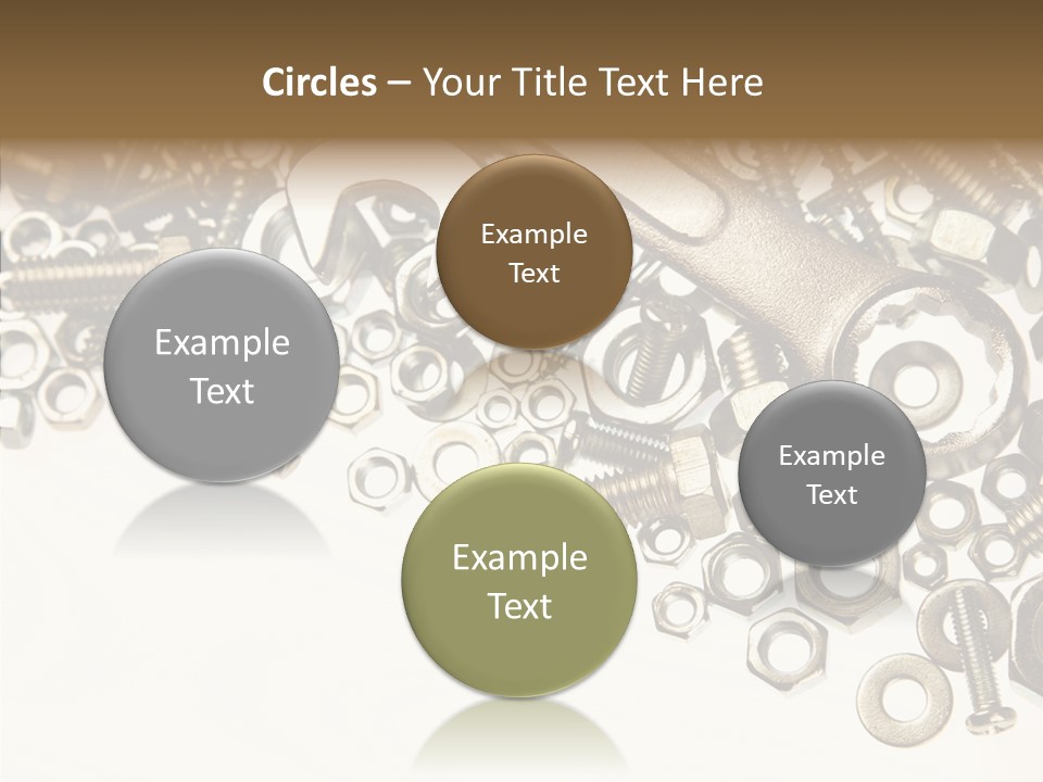 Nut Threaded Background PowerPoint Template