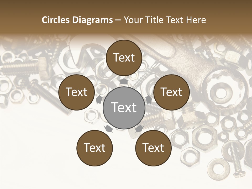 Nut Threaded Background PowerPoint Template