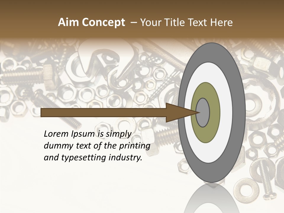 Nut Threaded Background PowerPoint Template