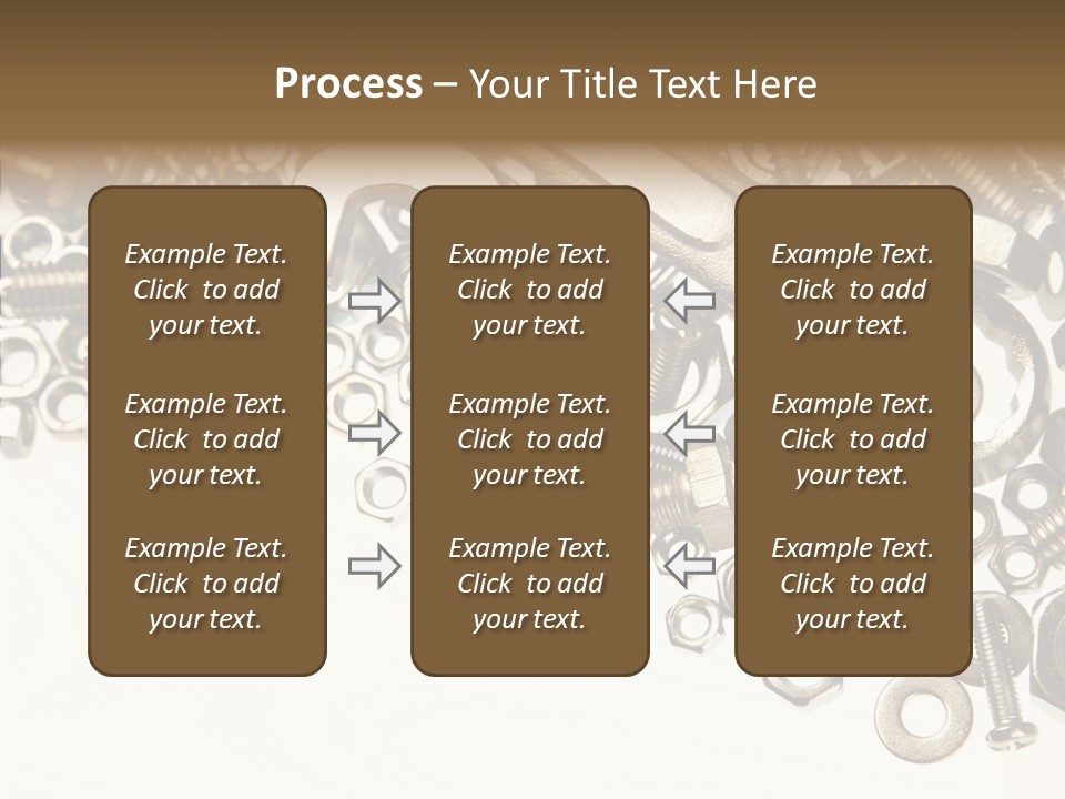Nut Threaded Background PowerPoint Template
