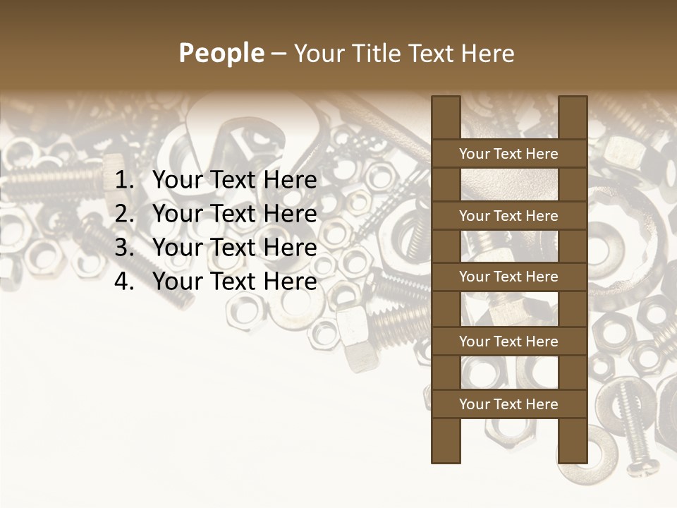 Nut Threaded Background PowerPoint Template