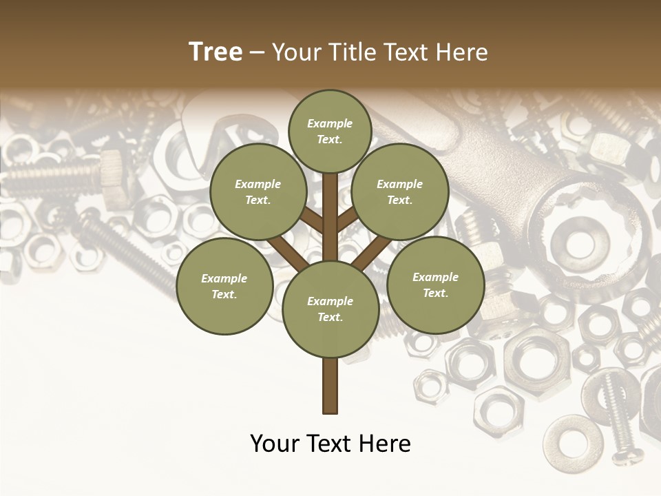 Nut Threaded Background PowerPoint Template