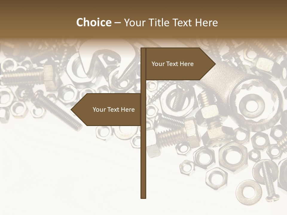 Nut Threaded Background PowerPoint Template