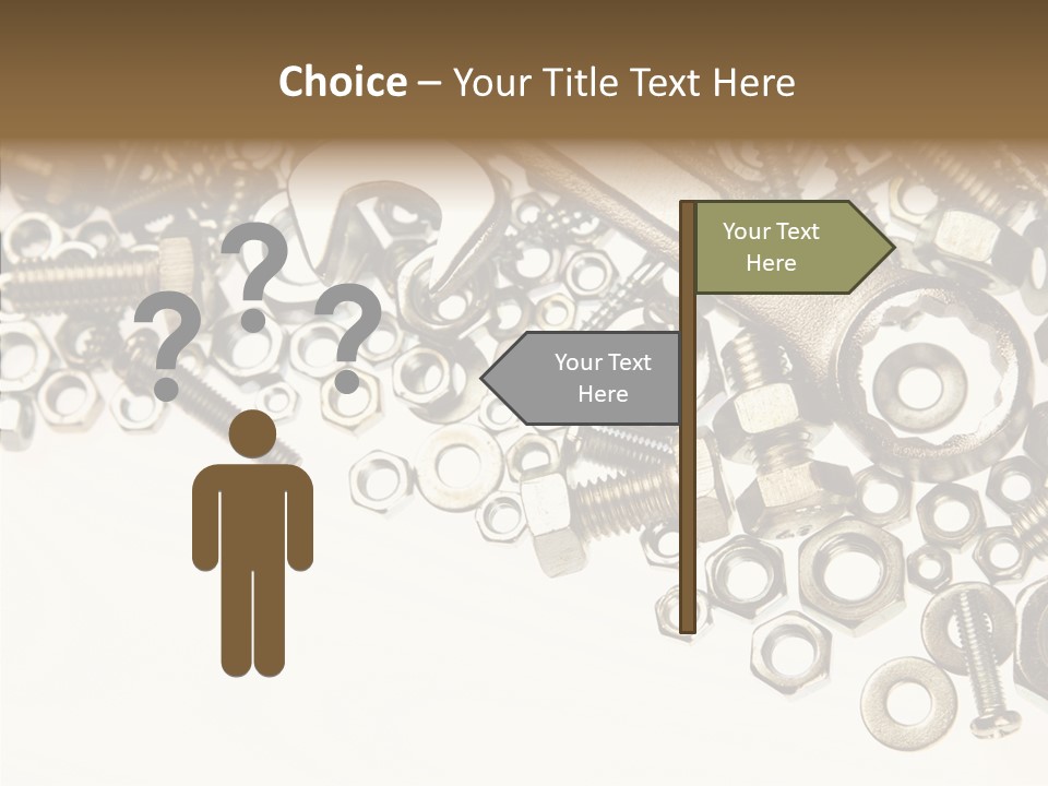 Nut Threaded Background PowerPoint Template