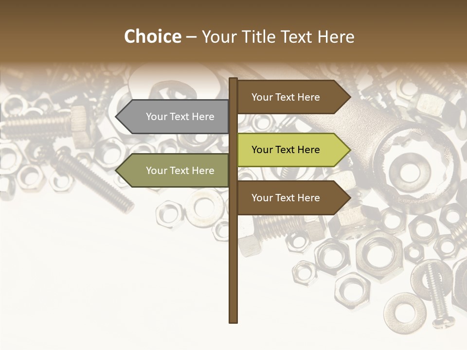 Nut Threaded Background PowerPoint Template