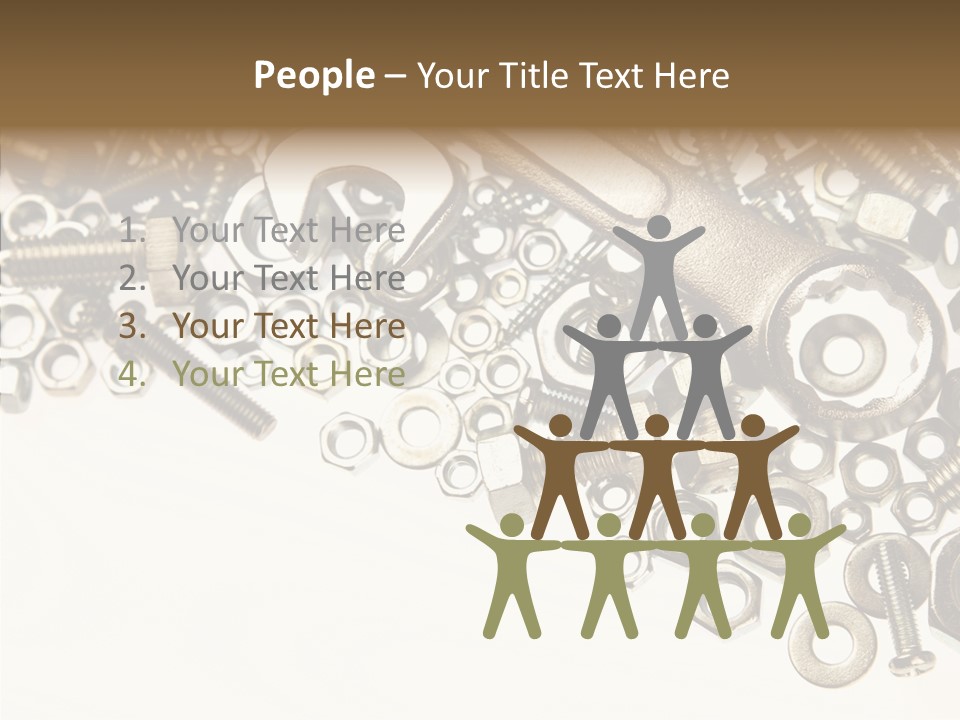 Nut Threaded Background PowerPoint Template