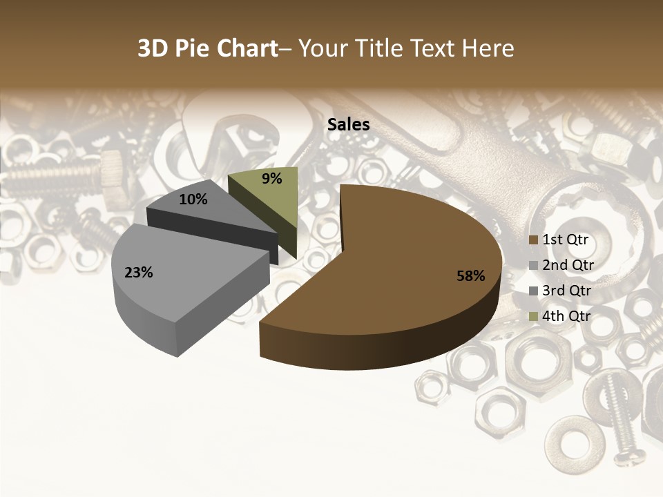 Nut Threaded Background PowerPoint Template