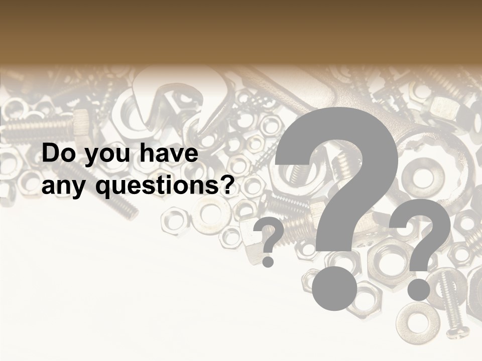 Nut Threaded Background PowerPoint Template